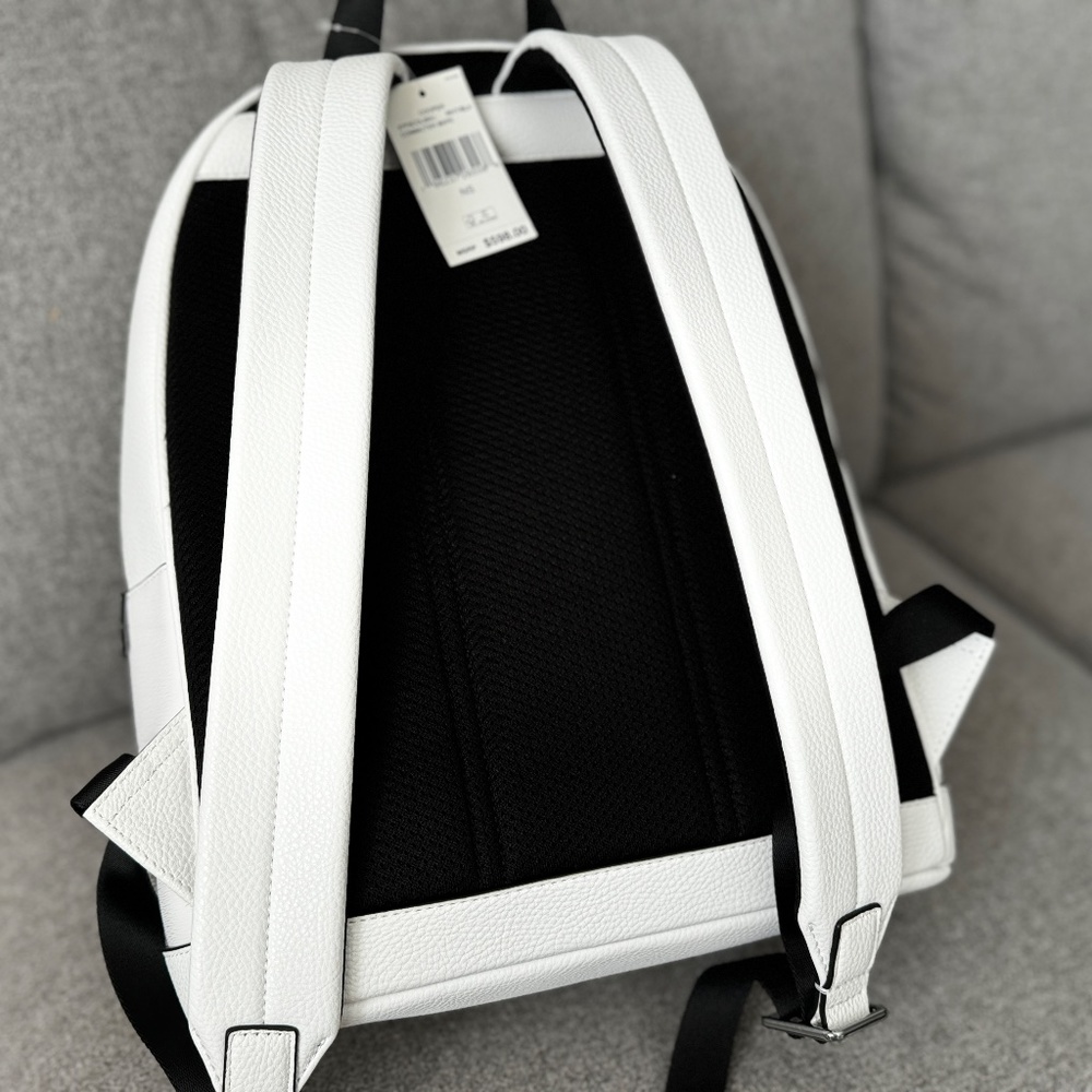 Michael Kors Mens Cooper Commuter Backpack & Wallet In White NWT - Picture 5 of 7